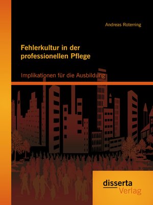 cover image of Fehlerkultur in der professionellen Pflege